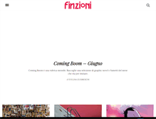 Tablet Screenshot of finzionimagazine.it